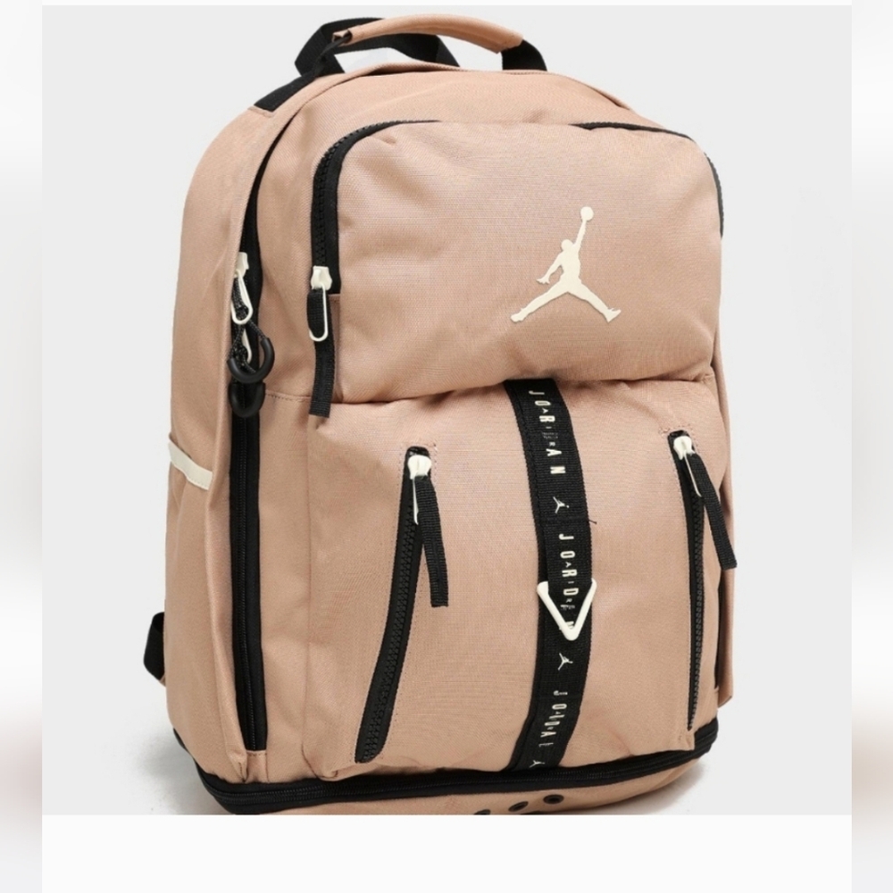 AIR JORDAN Legend MD Brown Backpack Bag School Bottle Pocket 9A0743 XA3 New